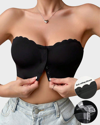 Yack Saint® Strapless Voor-Sluiting Beha met Luipaardprint