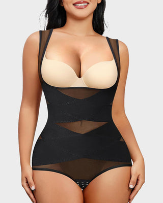 Body Shaper met Open Borst en Kruiscompressie