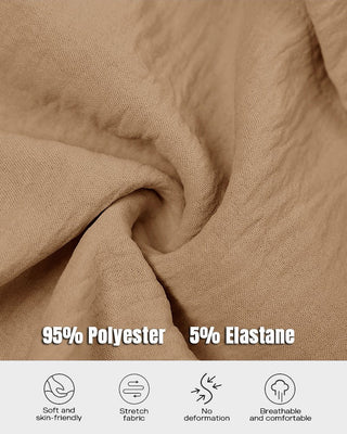 Lange Mouwen Overhemdjurk met Knoopsluiting en Trekkoord