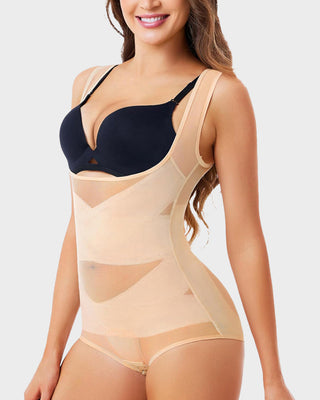 Body Shaper met Open Borst en Kruiscompressie
