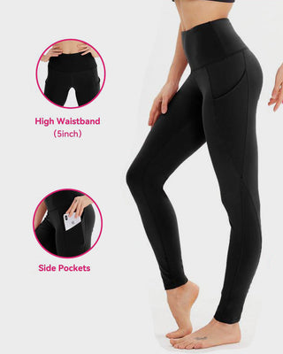 High Waist Tummy Control Fitness Leggings met Zakken
