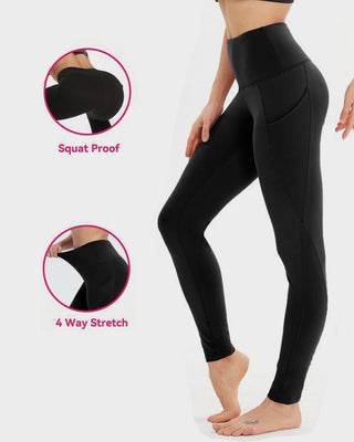 High Waist Tummy Control Fitness Leggings met Zakken
