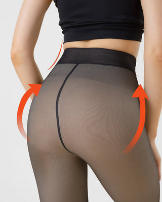 Warme Transparante Fleece-Voering Panty (1+1 Gratis)