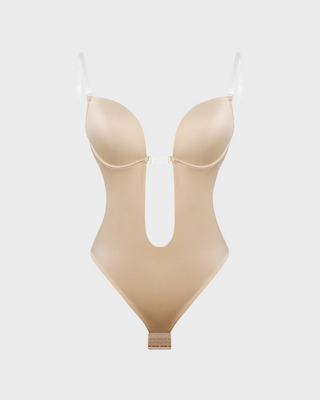 Body sin tirantes en forma de U con tanga