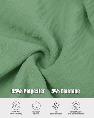 Lange Mouwen Overhemdjurk met Knoopsluiting en Trekkoord