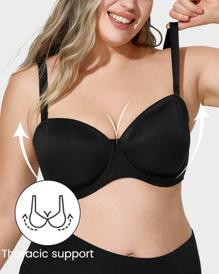 Comfort Push-Up BH zonder Vulling met Afneembare Bandjes