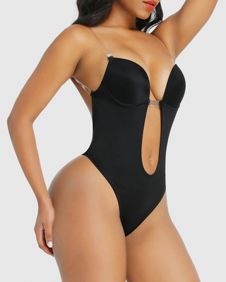 Body sin tirantes en forma de U con tanga