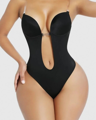 Body sin tirantes en forma de U con tanga