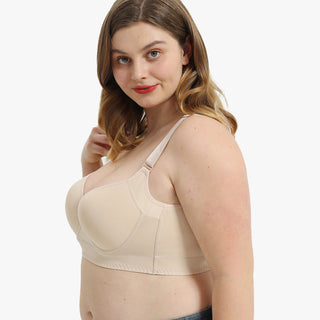Sujetador push-up Yack Saint® – Espalda lisa y elevación en color beige (2 unidades)