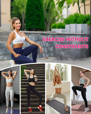 High Waist Tummy Control Fitness Leggings met Zakken