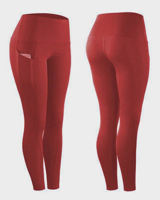 High Waist Tummy Control Fitness Leggings met Zakken