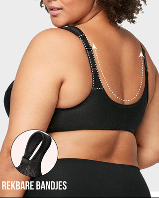 Sujetador con aros, estampado y cierre delantero