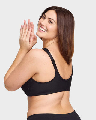 Sujetador con aros, estampado y cierre delantero