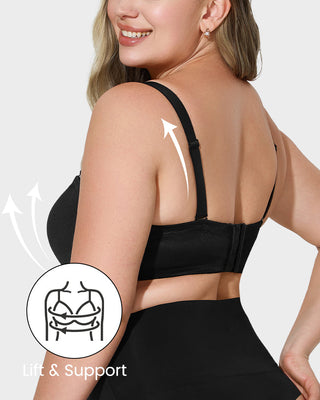 Comfort Push-Up BH zonder Vulling met Afneembare Bandjes