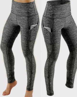High Waist Tummy Control Fitness Leggings met Zakken