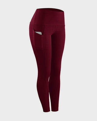 High Waist Tummy Control Fitness Leggings met Zakken