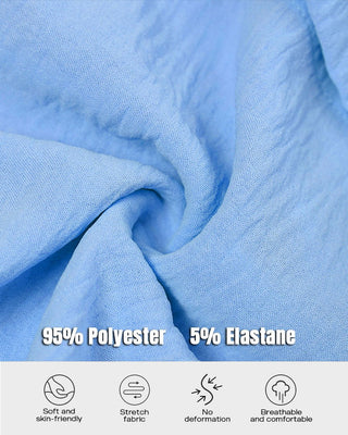 Lange Mouwen Overhemdjurk met Knoopsluiting en Trekkoord