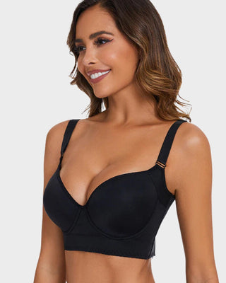 Sujetador push-up Yack Saint® – Espalda lisa y elevación en color beige (2 unidades)