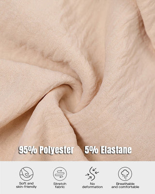 Lange Mouwen Overhemdjurk met Knoopsluiting en Trekkoord