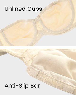 Volledige Support Anti-Slip Convertible Bandeau BH