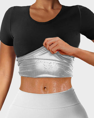 Camiseta Sweat-Effect Sauna: acelera la quema de grasa con comodidad