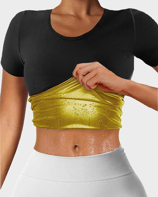 Camiseta Sweat-Effect Sauna: acelera la quema de grasa con comodidad