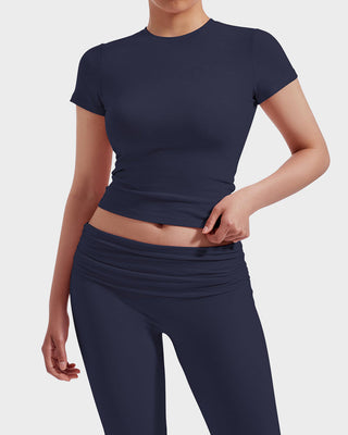 Dames 2-Delige Loungewear Set: Top & Flared Broek