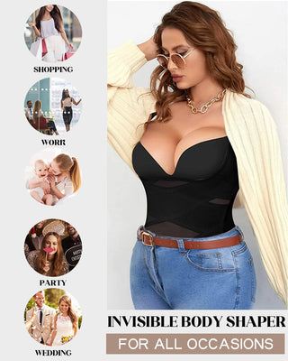 Body Shaper met Open Borst en Kruiscompressie