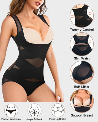 Body Shaper met Open Borst en Kruiscompressie