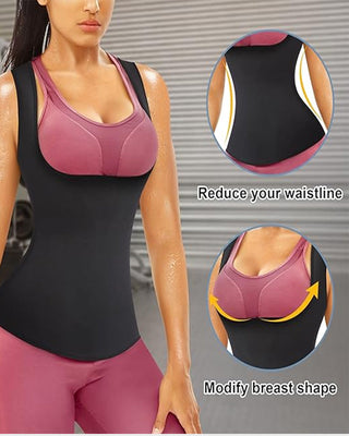Sweat Shaper Dames Slimming Tanktop – Premium Sauna Vest van Polymeer