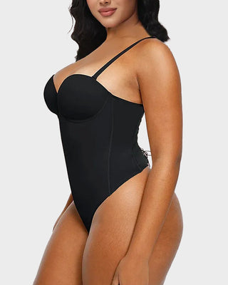 Naadloze Shapewear Bodysuit met Rugveterdetail