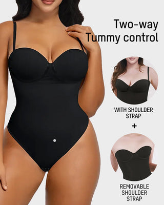 Naadloze Shapewear Bodysuit met Rugveterdetail