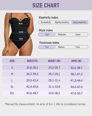 Naadloze Shapewear Bodysuit met Rugveterdetail