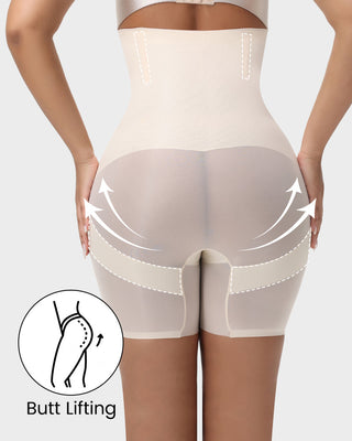 High-Waist Cross Compression Shaping Shorts – Voor Een Strakker, Gladder Silhouet