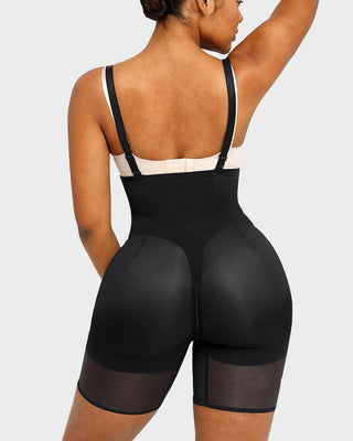 High-Waist Sculpting Short met Rits-Support