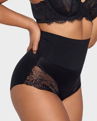 High-Waist Naadloze Kant Shaping Slip (3 Pack)