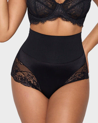 High-Waist Naadloze Kant Shaping Slip (3 Pack)