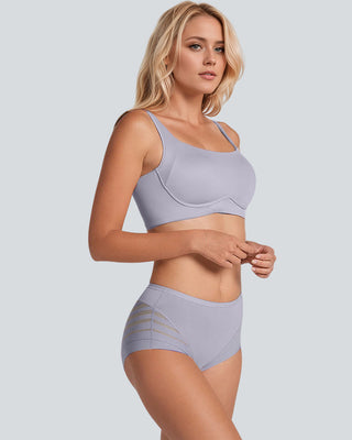 Naadloze Ademend Kant Mid-Rise Slipjes