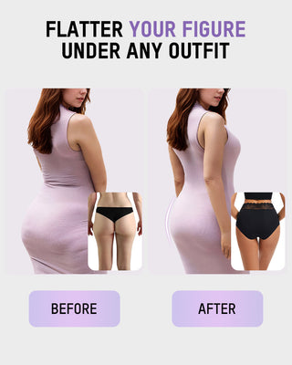 Katoenen Hipster Slips met Kantafwerking (5-pack)