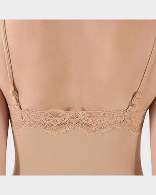 Kantafgewerkte Sculpting String Bodysuit