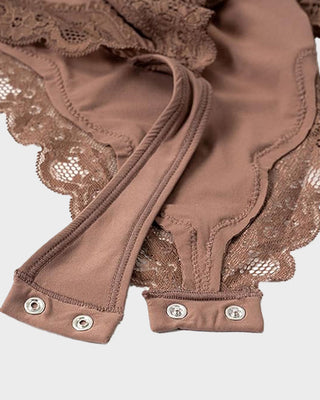 Kantafgewerkte Sculpting String Bodysuit