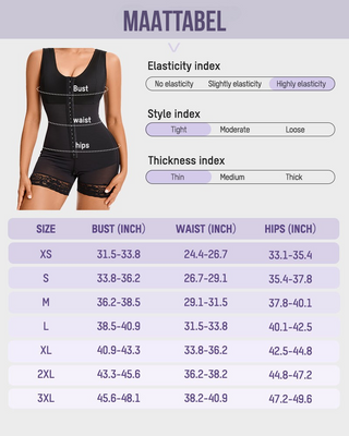 Body moldeador para tallas extragrandes