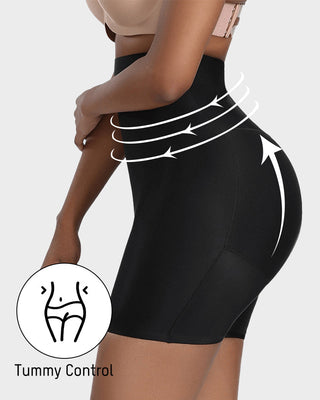 Naadloze High-Waist Shapewear Shorts met Booty Lift & Tummy Control