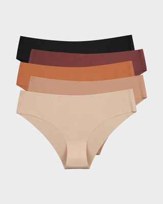 Naadloze Ice-Silk Low-Rise Dames Slips (5-Pack)