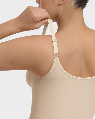 Naadloze Shaping String Bodysuit met Ritssluiting aan de Voorkant