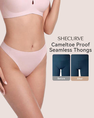 Naadloze String met Camel Toe Cover (5-Pack)