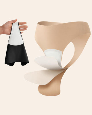 Tangas sin costuras con cubierta para el camel toe (paquete de 5)