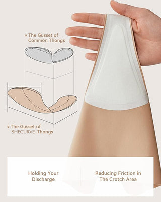 Naadloze String met Camel Toe Cover (5-Pack)