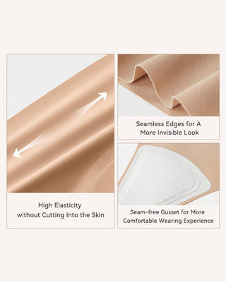 Naadloze String met Camel Toe Cover (5-Pack)