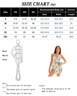 Tropische Zwemjurk met V-Hals, Buikcontrole en Gedraaide Knoopdetails